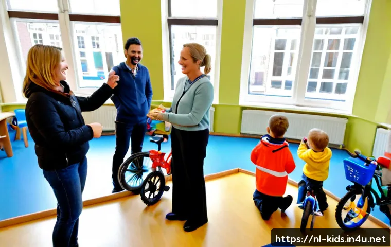 Home 30 유아교육지도사 자격증의 국제적 인정 - Photorealistic early childhood education professional in a bright Amsterdam preschool classroom, war...