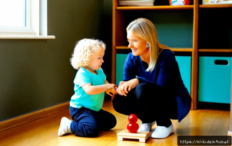 유아교육지도사 실무 중 발생할 수 있는 문제 분석 - Photorealistic Dutch preschool classroom during a practical conflict-resolution moment, a calm early...
